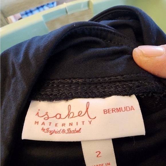 isabel maternity shorts black size 2 - Picture 3 of 3